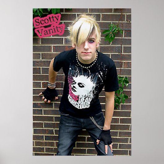 Scotty Vanity Brick Wall Poster (Vorne)