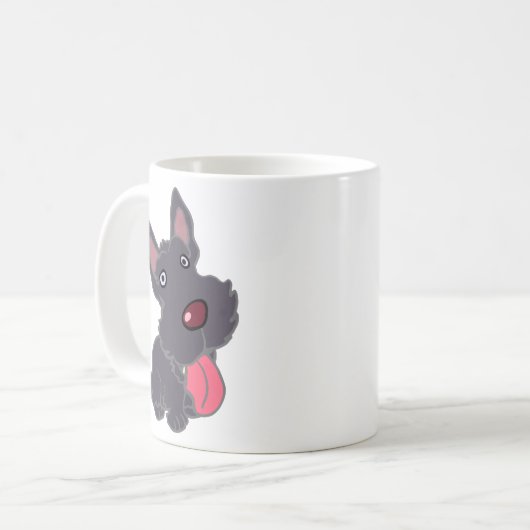 SCOTTY WELPE KAFFEETASSE (Vorderseite Links)