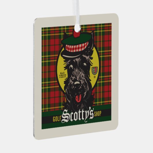 Scotty's Golf Shop Ornament Aus Metall (Vorderseite Rechts)