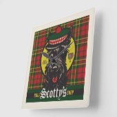 Scotty's Golf Shop Quadratische Wanduhr (Winkel)