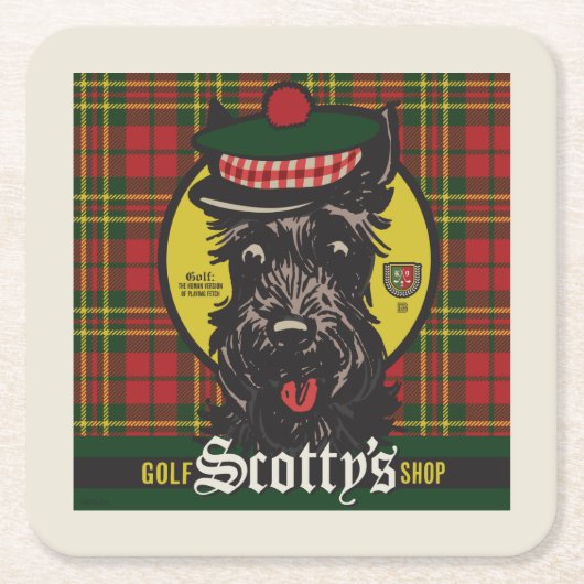 Scotty's Golf Shop Rechteckiger Pappuntersetzer (Vorderseite)