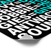 Scouse Accent Translator Funny Liverol  Poster (Ecke)