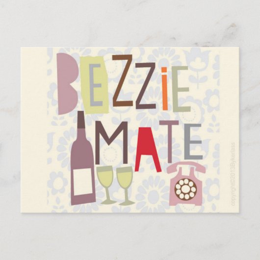 Scouse Card - Bezzie Mate Postkarte (Vorderseite)