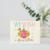 Scouse Weihnachtskarte Feiertagspostkarte (Stehend Vorderseite)