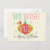 Scouse Weihnachtskarte Feiertagspostkarte (Vorne/Hinten)