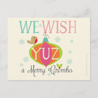 Scouse Weihnachtskarte Feiertagspostkarte