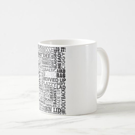 Scouse-Wörter und -Phrasen Kaffeetasse (VorderseiteRechts)