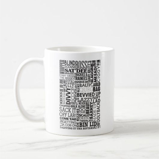 Scouse-Wörter und -Phrasen Kaffeetasse (Links)