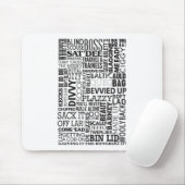 Scouse-Wörter und -Phrasen Mousepad (Mit Mouse)