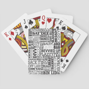 Scouse-Wörter und -Phrasen Spielkarten