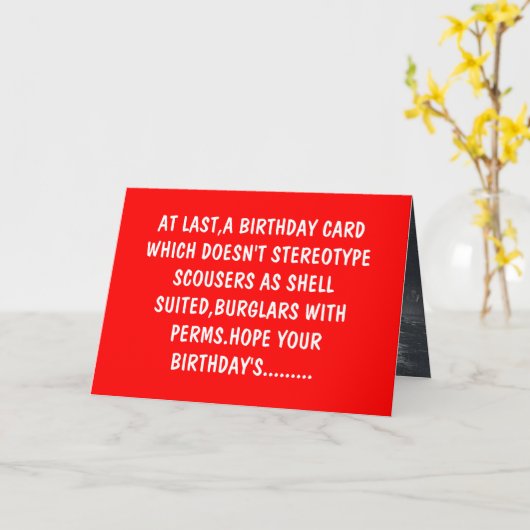 Scouser Karte (Gelbe Blume)