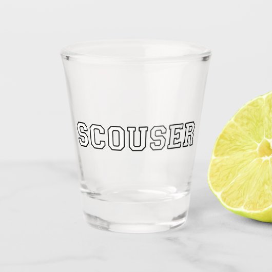 Scouser Schnapsglas (Vorderseite)
