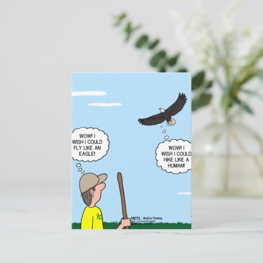 Scout and Eagle Threads Postkarte (Stehend Vorderseite)