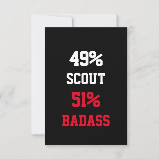 Scout Badass Karte (Vorderseite)