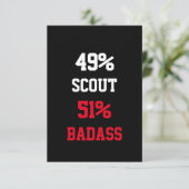 Scout Badass Karte (Stehend Vorderseite)