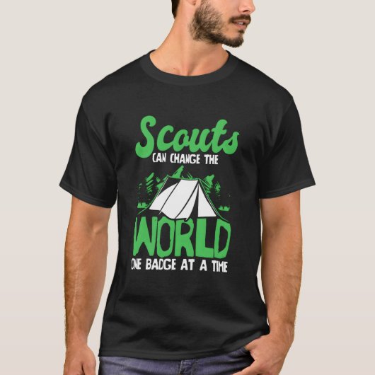 Scout Badge Uniform Nature Wilderness Scouting T-Shirt (Vorderseite)