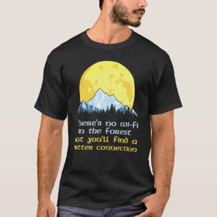 Scout Camp Camping Berg Vintag Vollmond Fore T-Shirt