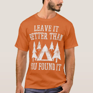 Scout Camp Camping Wandern Vintag Zelt T-Shirt