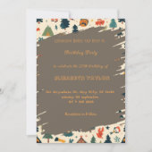 scout Camping party birthday invitation Einladung (Vorderseite)