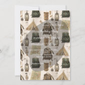 scout comping party invitations einladung (Vorderseite)