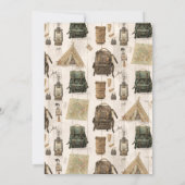 scout comping party invitations einladung (Rückseite)