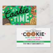 Scout Cookie Business Cards für Mädchen Visitenkarte (Vorne/Hinten)