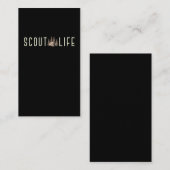Scout Forest Mountain Camper Abenteuer Natur Visitenkarte (Vorne/Hinten)