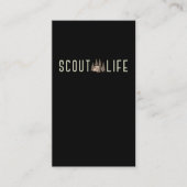 Scout Forest Mountain Camper Abenteuer Natur Visitenkarte (Vorderseite)