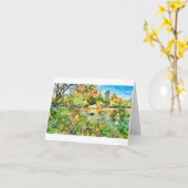 Scout Lake, Wisconsin, (B) note card   Karte (Gelbe Blume)