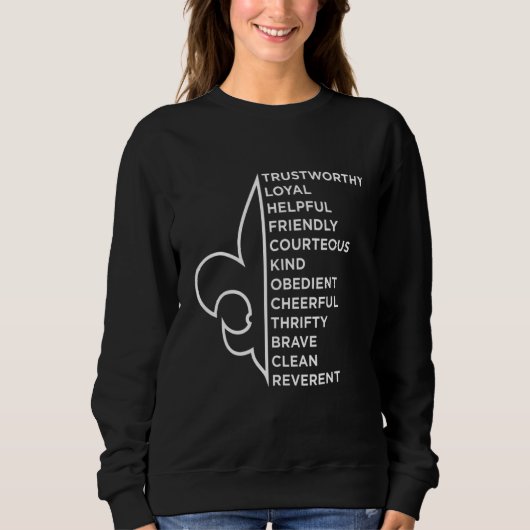 Scout Law Scouting Novelty Sweatshirt (Vorderseite)