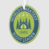 Scout Leader Personalisiert Ornament (Vorderseite)