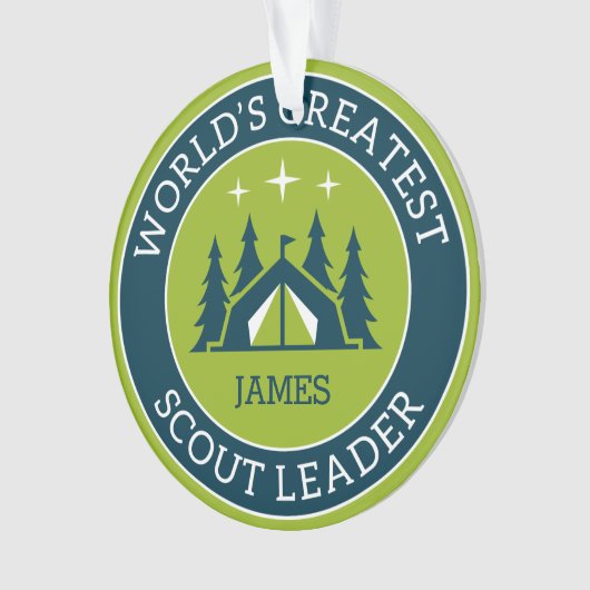 Scout Leader Personalisiert Ornament (Vorderseite)