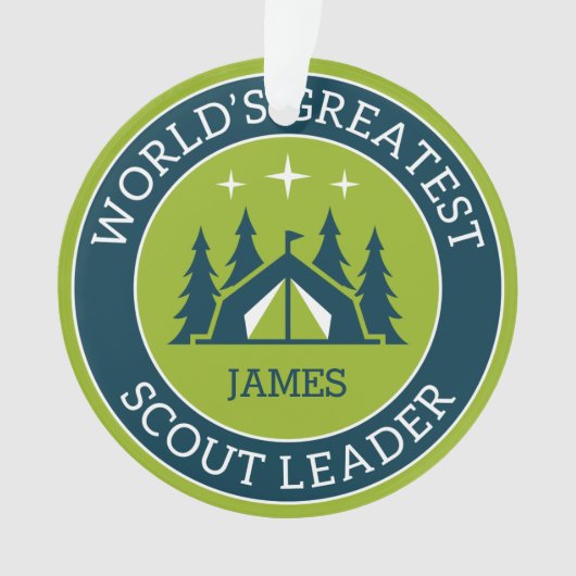 Scout Leader Personalisiert Ornament (Vorderseite)