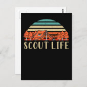 Scout Life Campfire Adventure Nature Lover Camper Postkarte (Vorne/Hinten)