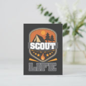 Scout Life Camping Pfadfinderführer Forest Adventu Postkarte (Stehend Vorderseite)