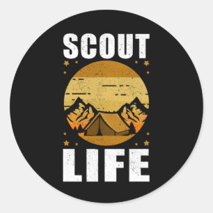 Scout Life  Camping Scouts Spenden Runder Aufkleber