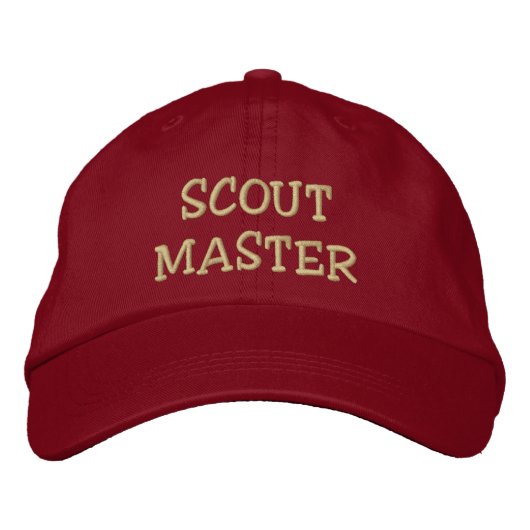 SCOUT MASTER hat Bestickte Baseballkappe (Vorderseite)