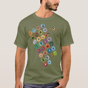 Scout Merit Abzeichen Sash T - Shirt