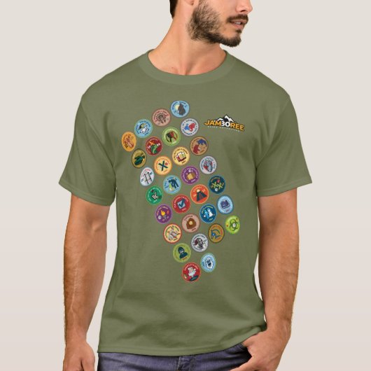 Scout Merit Abzeichen Sash T - Shirt (Vorderseite)