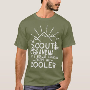 Scout Oma Cub Leader Junge Camping Wandern T-Shirt