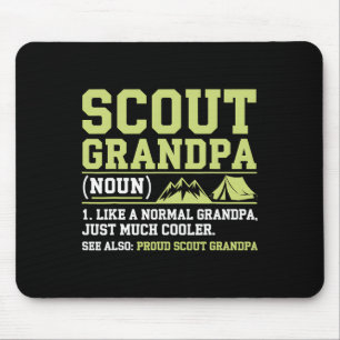 Scout Opa Lustiges Camping Wandern Berg Geschenk Mousepad