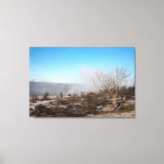 Scout Scar Cumbria England Ferienkarte Leinwanddruck (Vorderseite)