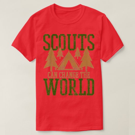 Scout Scouts Camp Leader Wandern Camping T-Shirt (Design vorne)