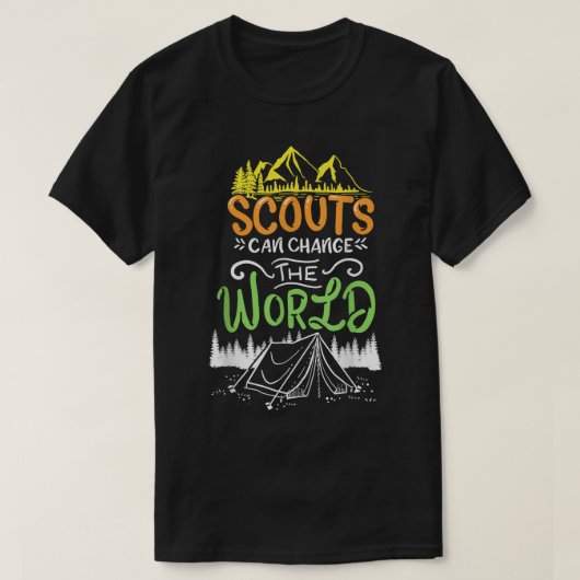 Scout Scouts Camp Mountains T-Shirt (Design vorne)