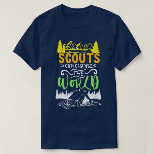 Scout Scouts Camping Shirt Berge Wandern (Design vorne)
