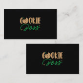 Scout Shirt Cookie Boss Girls Cookie Dealer Scout Visitenkarte (Vorne/Hinten)