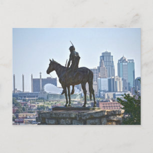 Scout Statue, Kansas City, Missouri Postkarte