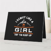 Scout wie ein Mädchen Behalt nach oben Karte (Rückseite)