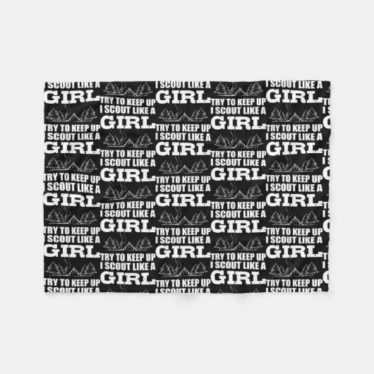 Scout wie Girl Adventurous Person Fleecedecke (Vorderseite (Horizontal))