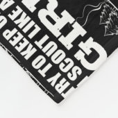 Scout wie Girl Adventurous Person Fleecedecke (Ecke)